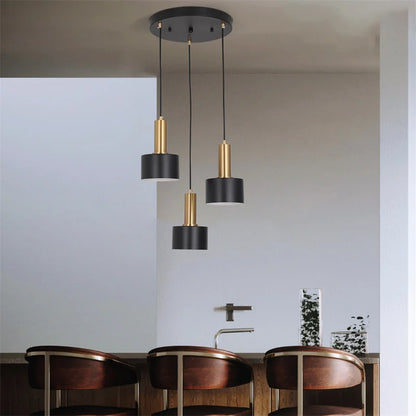 Black Led  Pendant Light Fixtures Vintage Chandelier