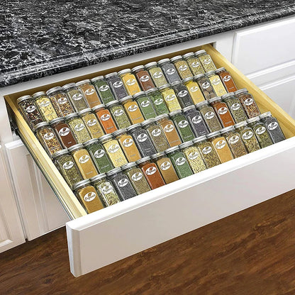 Spice Rack Tray Acrylic 4 Tier Spice Drawer Organizer