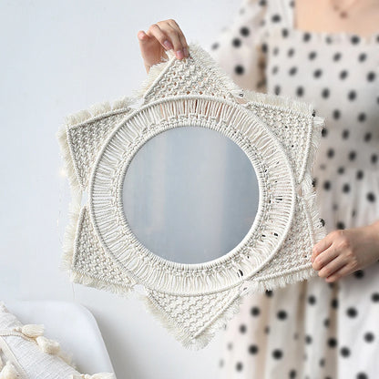 Macrame Wall Hanging Mirror Boho