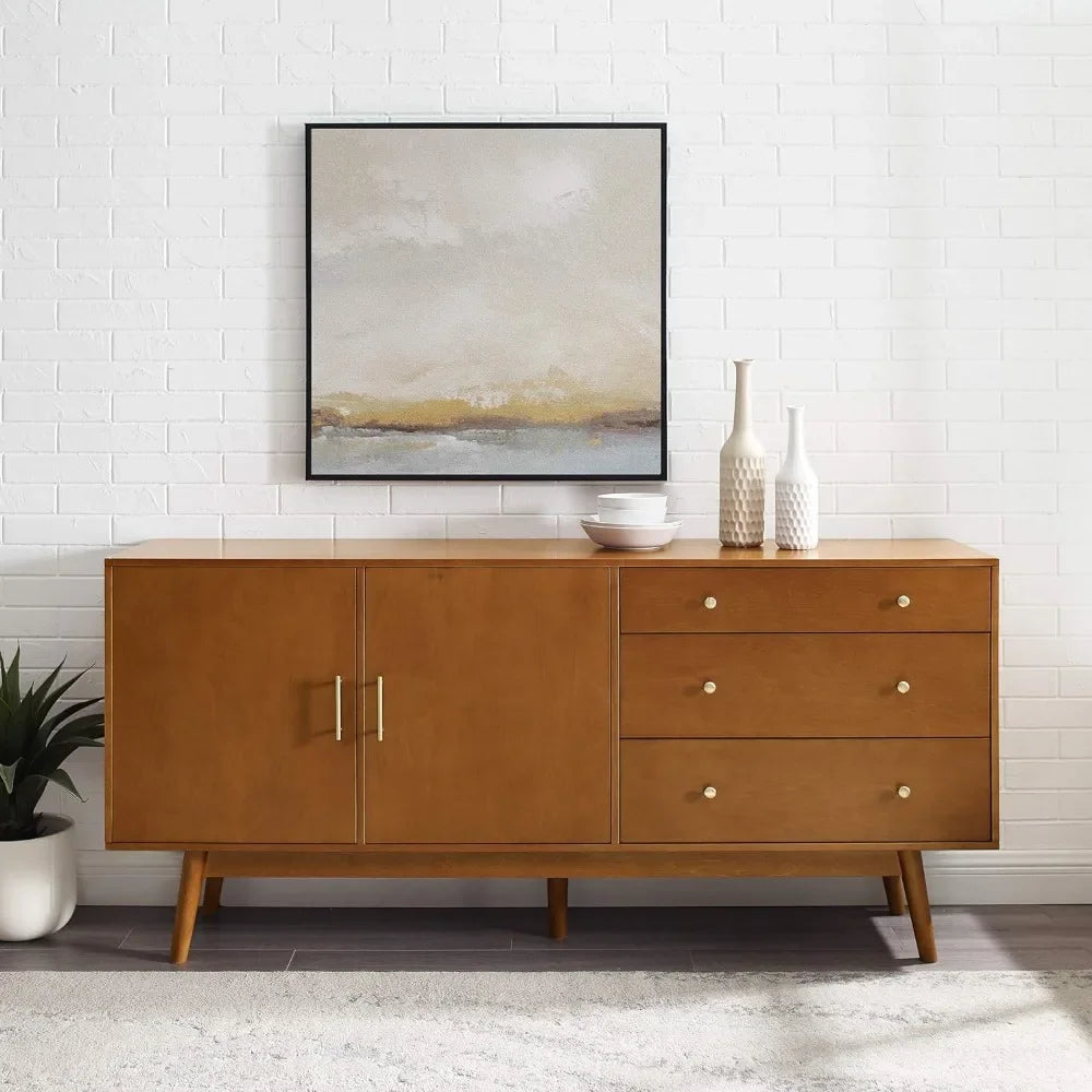 Walker Edison Mid-Century Modern Wood Buffet Sideboard