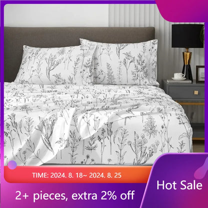 Floral Sheets  Cotton 100%