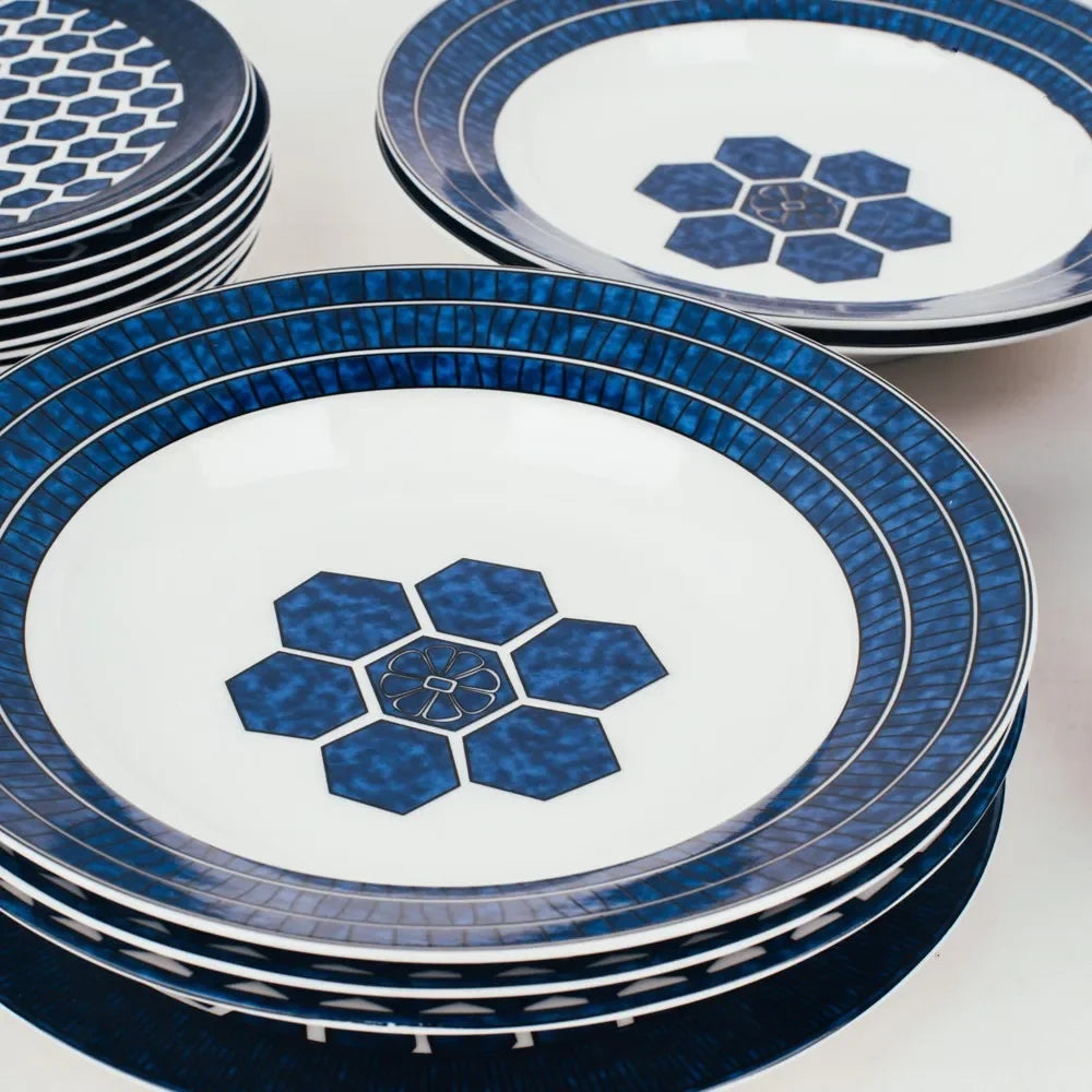 Exotic Blue Ceramic Dinnerware Set