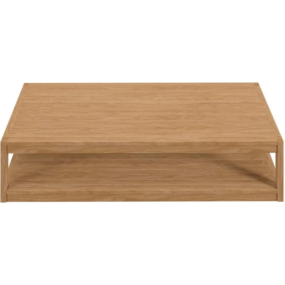 Carlsbad Teak Wood Coffee Table, Natural