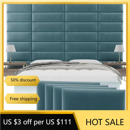 Upholstered Wall Panels - King/Cal King Size Wall Mounted Headboards