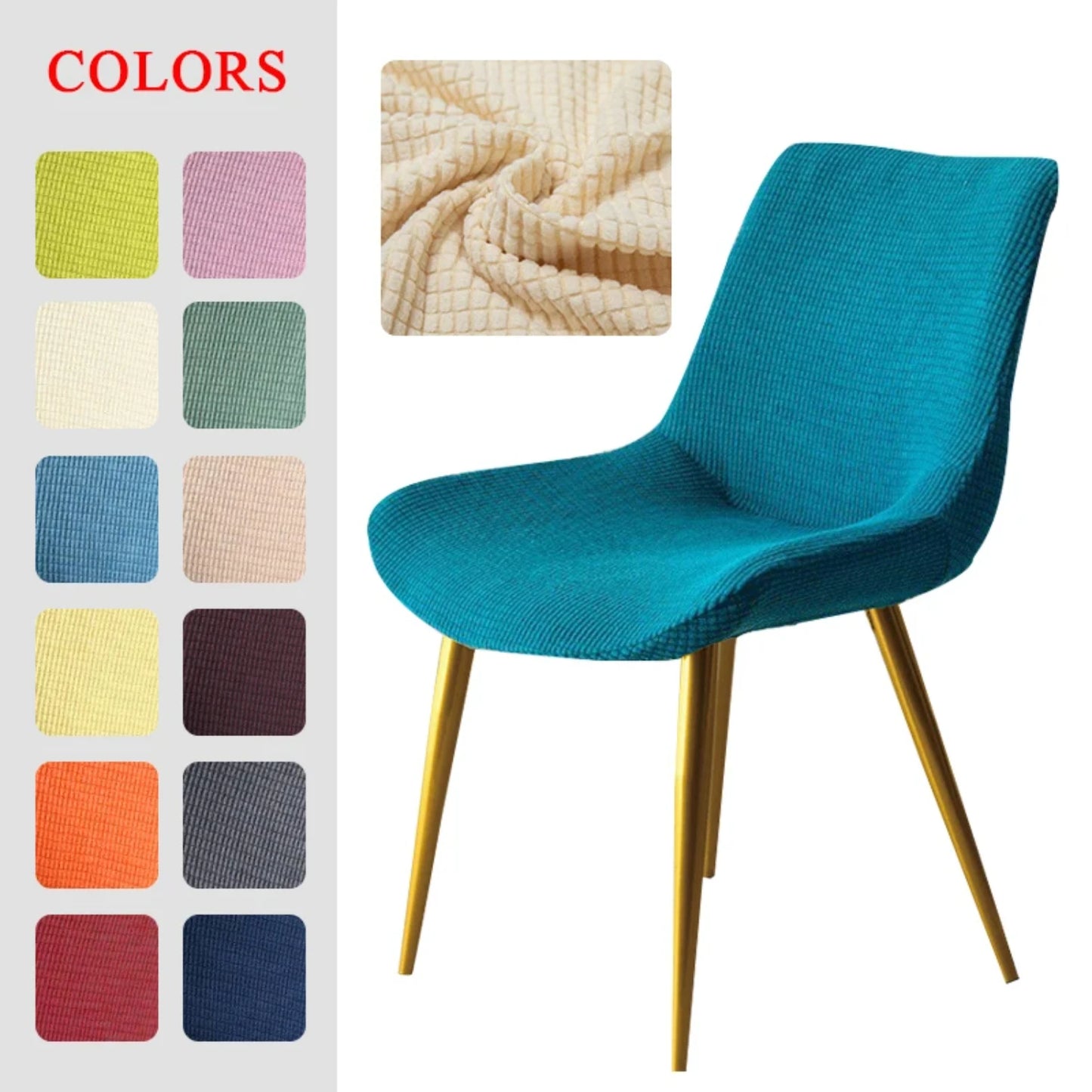 Elastic General Household Solid Special-shaped Curved Backrest Dining Chair