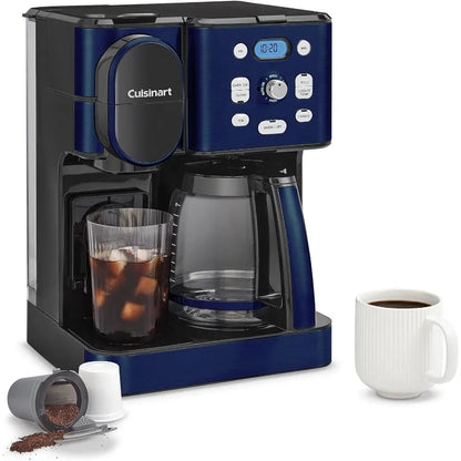 Cuisinart Coffee Maker, 12-Cup Glass Carafe, Automatic Hot & Iced Coffee Maker, Single Server Brewer,