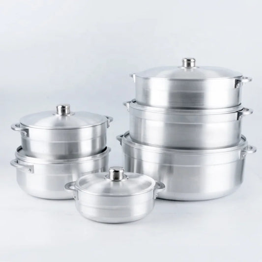 6-Piece Aluminum Pot Set 20-36CM Soup Pot Die Cast Casserole