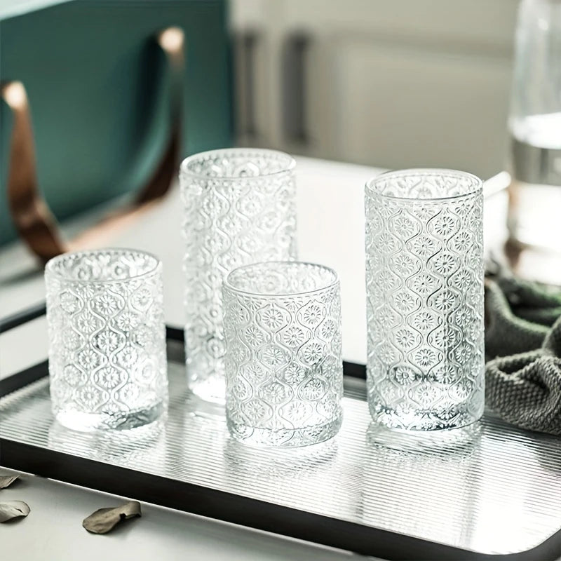 Embossed Pattern Vintage Glassware