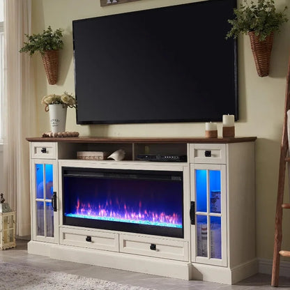 Fireplace TV Stand for 80 in TV