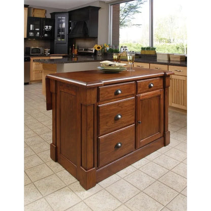 Aspen Rustic Cherry Kitchen Island