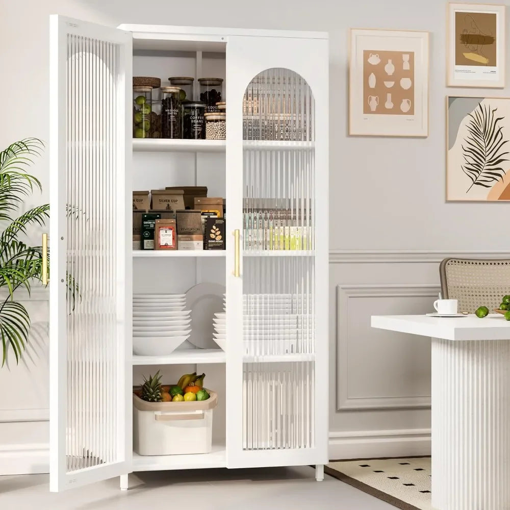 Cabinet with 2 Glass Doors, Glass Curio Display