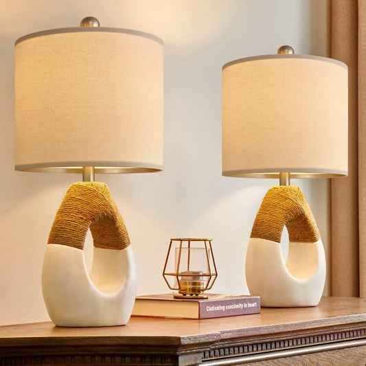 Set Of 2 Boho Table Lamps