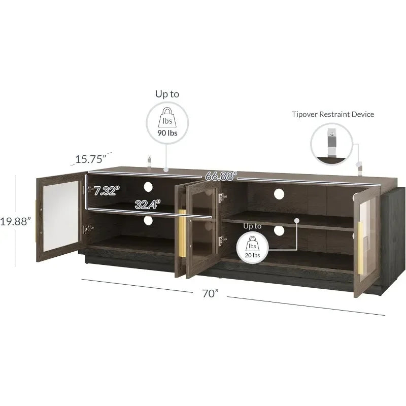 70" TV Stand for TVs up to 75",