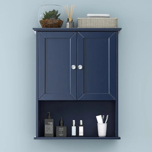 Blue Wall Cabinet Over Toilet Storage Cabinets 24" x 30"