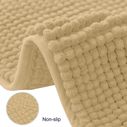 Chenille Bathroom Rugs Soft Non-Slip Super Water Absorbing  20"x32"