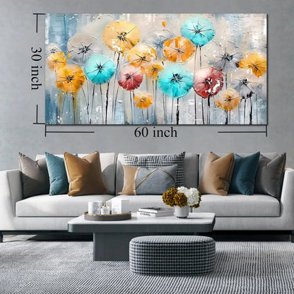 Colorful Print  Wall Decoration Dandelion