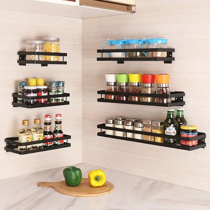 kitchen Organizer Wall Mount Bracket Holder for Spice