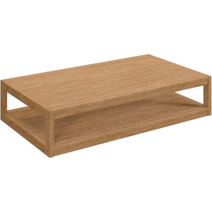 Carlsbad Teak Wood Coffee Table, Natural