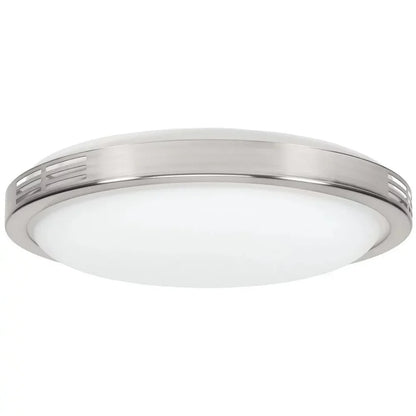 100 CFM Bathroom  Exhaust Fan with LED Light in Brushed Nickel Trim