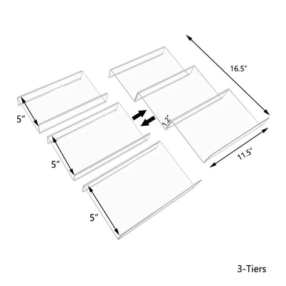 Spice Rack Tray Acrylic 4 Tier Spice Drawer Organizer