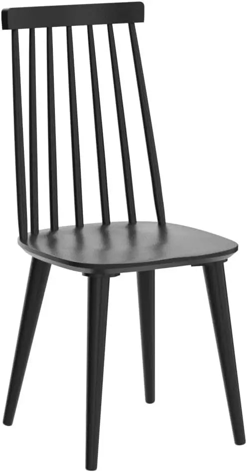 Dining Chairs Set of 4 Wood Dining Room Chair Black Spindle