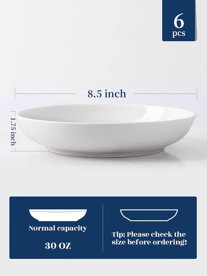 Pasta Bowls, 30oz Bowls White