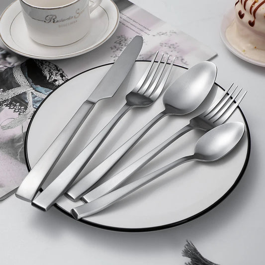 Matte Silver Flat Ware