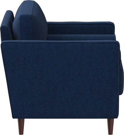 Arm Chair, 39.8" W x 31.1" D x 33.5" H, Navy Blue