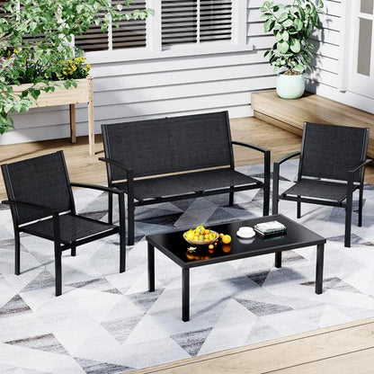 4 Pieces Patio Furniture Set