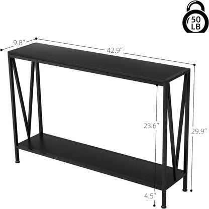 2-Tier Console Table  42.9in L X 9.8in