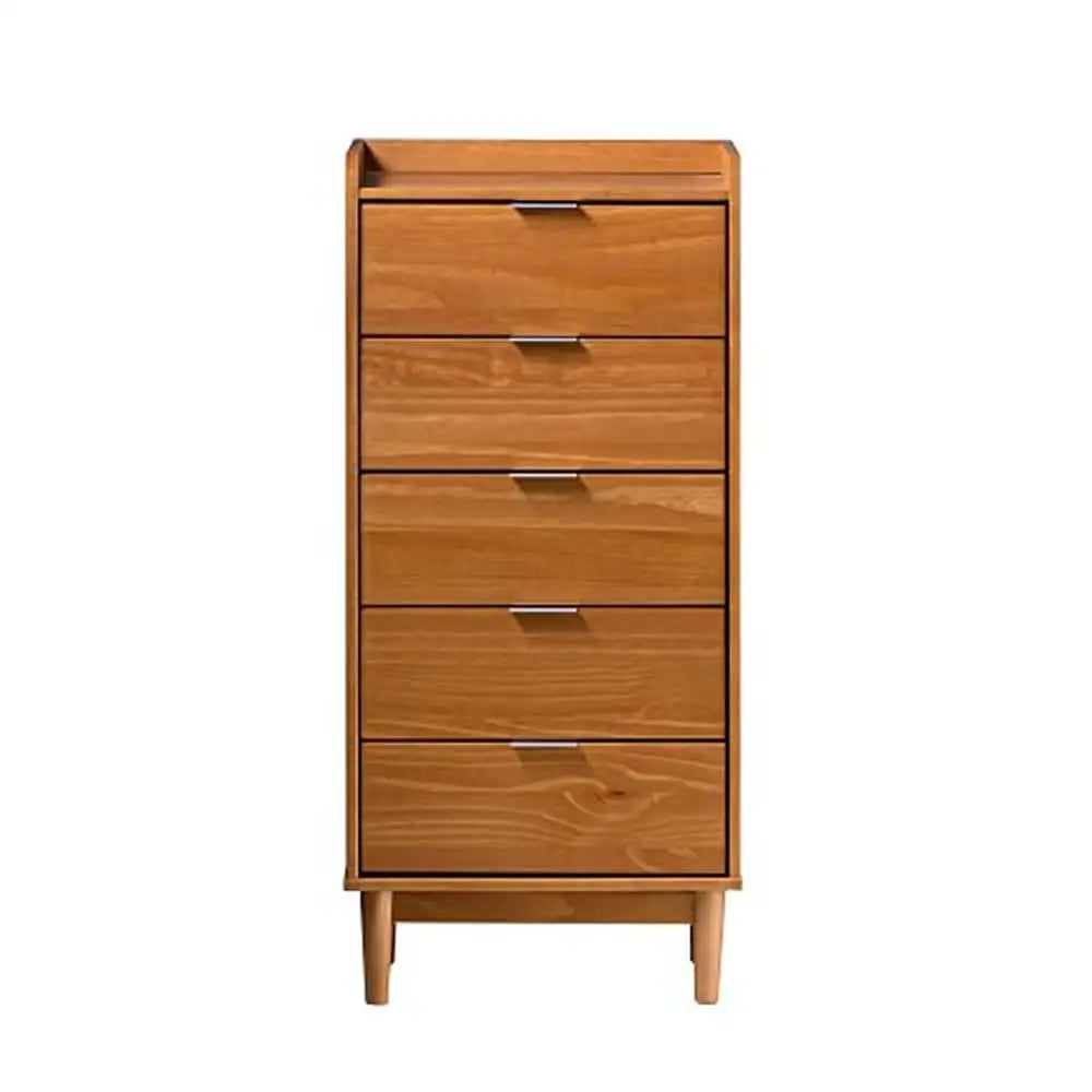 5-Drawer Solid Pine Wood Dresser